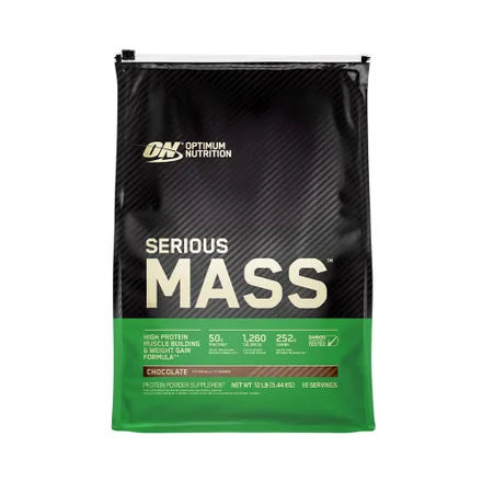 Suplemento Optimum Nutrition Serious Mass Chocolate 5,44 Kg
