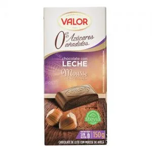 Barra Chocolate Valor Acucar Ao Leite Avela 100g