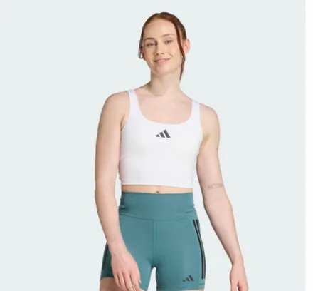 ADIDAS CROP TOP FEM PWR BRA TANK JZ6028 BLANCO (T) M