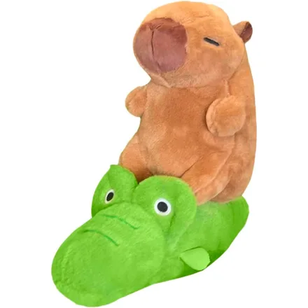Peluche Capibara con Cocodrilo K59752 23CM - Marrón