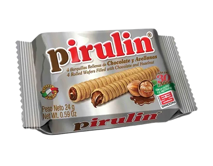 Barquillos Chocolate Avellanas Pirulin 24GR