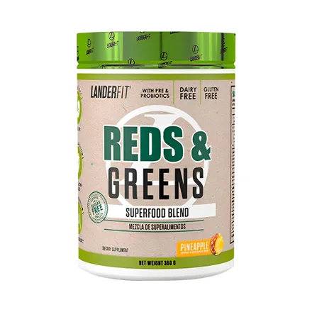 Suplemento Landerfit Reds Greens Pineapple 360 Gr