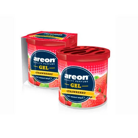 Ambientador Auto Areon Gel Lata Frutilla 80 Gr