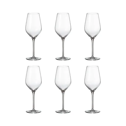 Set Copas Vino Bohemia Avila 6 Piezas 430ml