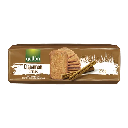 GALLETAS GULLON CINNAMON CRIPS 235GR