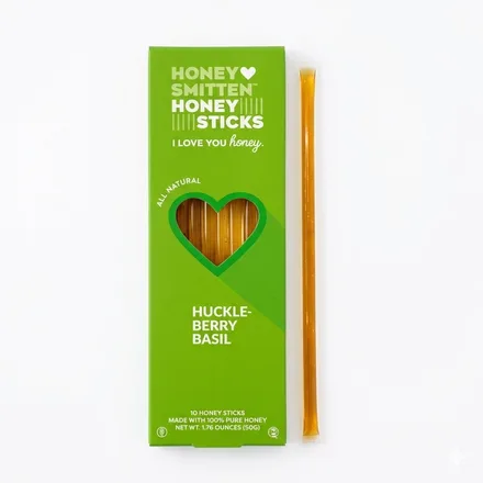 Honey Smitten Palitos Miel Huckleberry Basil 50g