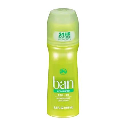Desodorante Ban Roll On Unscented 24H 103ml