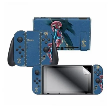 Adesivo Nintendo Switch Zelda Mipha Tribal 2 Adesivos
