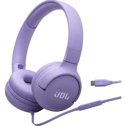 Fone de Ouvido JBL T520C USB-C – Purple JBLT520CPURAM