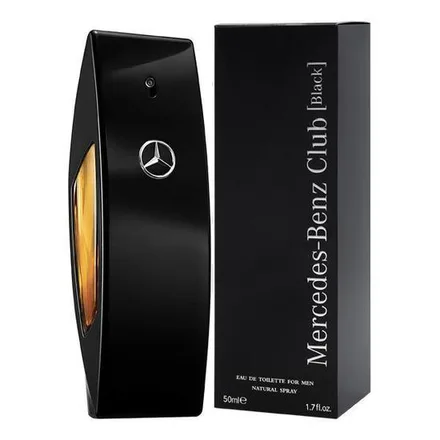 Perfume Mercedes Benz Club Black Eau Toilette Masculino 50ml