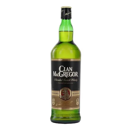 WHISKY CLAN MAC GREGOR CON VASO 1LITRO SIN CAJA