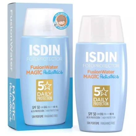 Protetor Solar Isdin Fusion Water Magic Pediatrics Spf 50 50ml