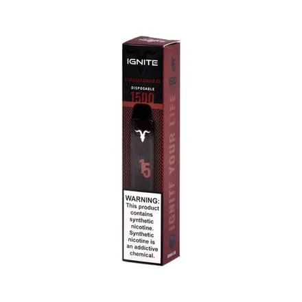 Vape Descartavel Ignite V15 1500 Puffs Raspberry 5 Nicotina