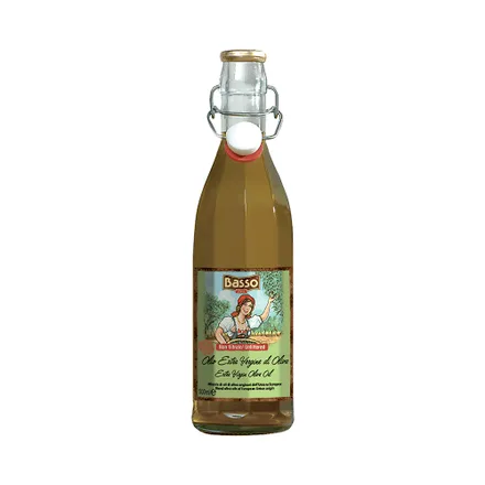 Aceite Oliva Basso Extra Virgen Unfiltered 500ml