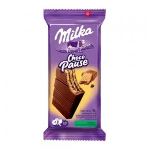 Chocolate Ao Leite Wafer Milka Choco Pause 45g