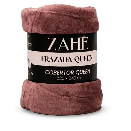 ZAHE FRAZADA QUEEN FZ002 2.20X2.40M COLORES VARIOS