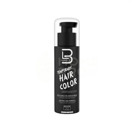 Tintura Temporaria Cabelo Barba Temporary Hair Color Black 125ml