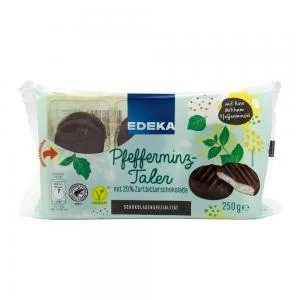 Moedas Chocolate Recheio Menta Edeka 250g