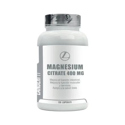 Suplemento Landerfit Magnesium Citrate 400 Mg 120 Capsulas
