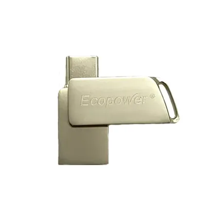ECOPOWER PENDRIVE 16GB OTG/TIPO-C GRIS