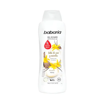 Gel Bano Babaria Leche Coco Vainilla 1000ml
