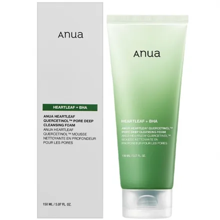 Espuma Facial Limpeza Anua Heartleaf Bha Quercetinol Pore Deep Cleansing Foam 150ml