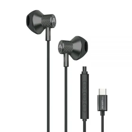ARGOM AURICULAR ARG-HS-2032BK TIPO-C MIC BLACK