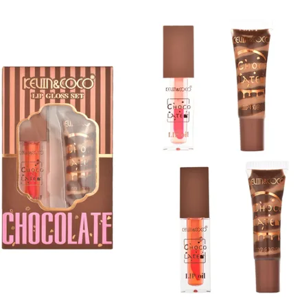 KEVIN & COCO SET LIP GLOSS CHOCOLATE KC1049