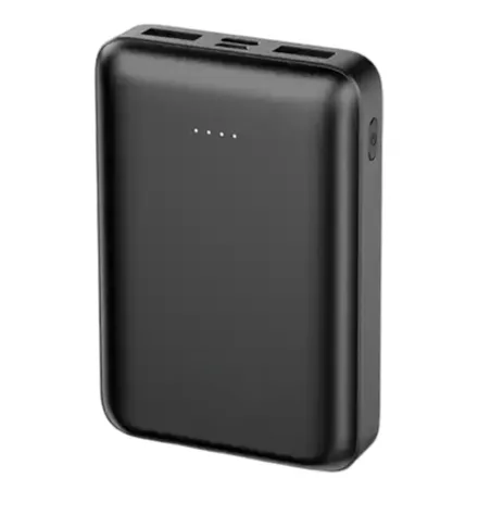 POWER BANK WTS OP837A 10000MAH CARREGADOR SIMUL PRETO