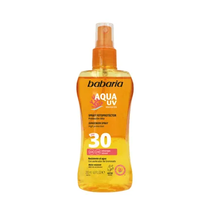 Spray Fotoprotector Babaria Aqua Uv Spf 30 200ml