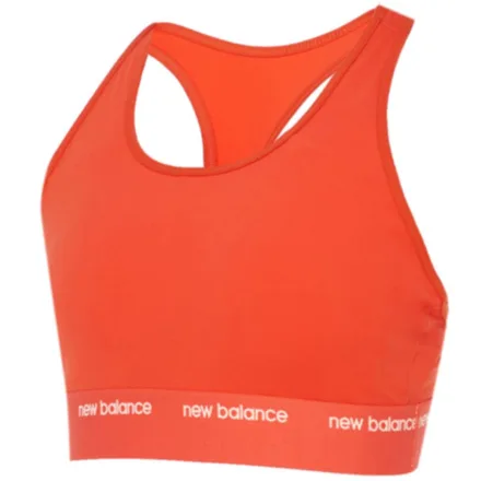 Top New Balance Feminino Medium Support Sleek Pace XS Laranja – WB41048NEF