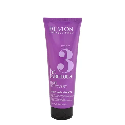 Revlon Be Fabulous Hair Recovery Cuticle Sealer Shampoo Reparacion Step 3