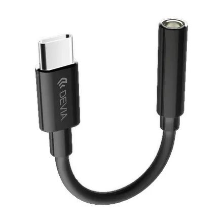 DEVIA CABLE EC608 USB-C A 3.5MM BLACK