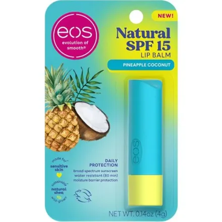 EOS BALSAMO LIP NATURAL PINEAPLE/COCONUT