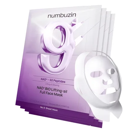 Numbuzin Mascara 9 Nad Bio Lifting Sil Pack Sheet 4EA Plus Gwp