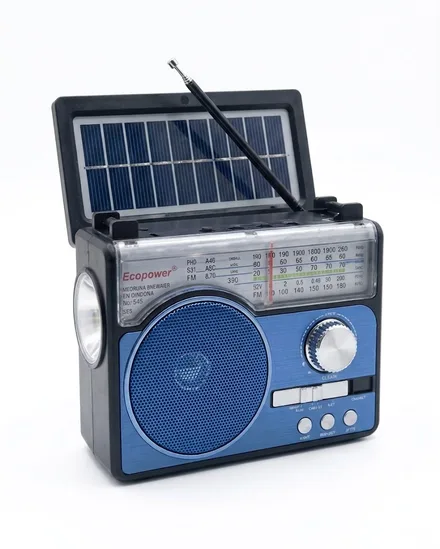 Ecopower Radio Ep F330 Sd Fm Am Panel Solar