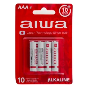 Pilha Alcalina Aiwa Aaa 4