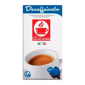 Capsulas Cafe Bonini Decaffeinato Maquinas Nespresso 10