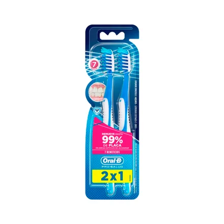 Cepillo Dental Oral Pro Salud 7 Beneficios 2 Piezas