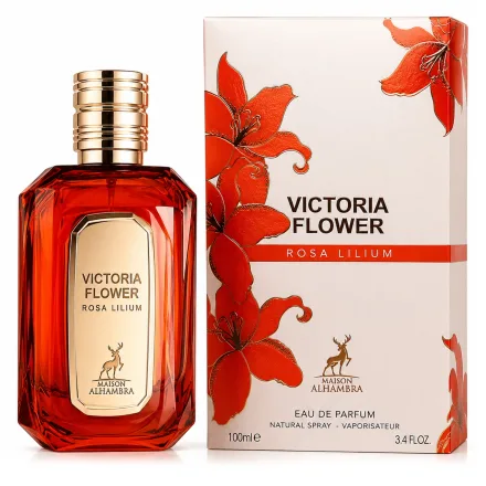 Perfume Maison Alhambra Victoria Flower Rosa Lilium Eau Parfum Feminino 100ml