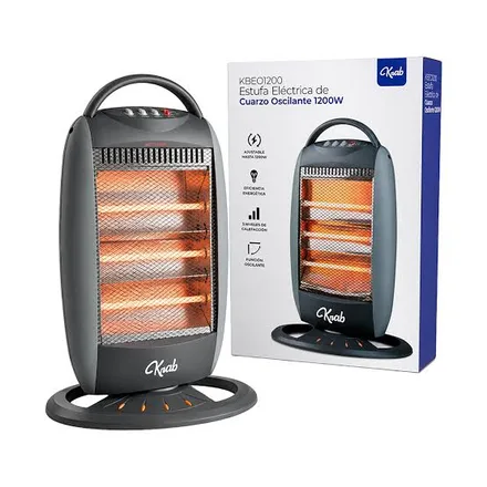 KRAB ESTUFA KBEO1200 3TEMP/1200W 220V GRIS