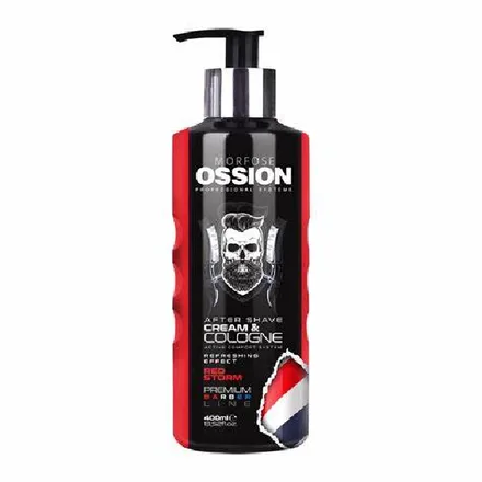 Morfose Ossion Barber Line After Shave Cream Cologne Red Storm 400ml