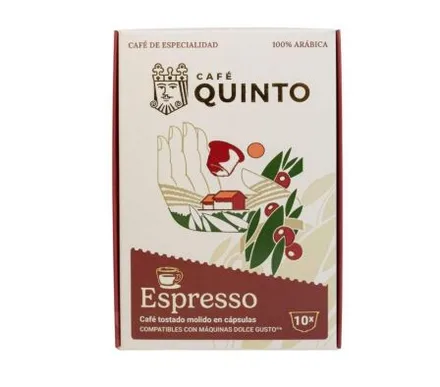 QUINTO CAFÉ CAPSULAS DG ESPRESSO 10UNID