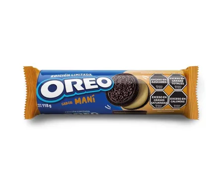 Galletitas Oreo Con Rellano Mani 118g