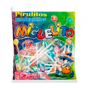 Pirulito Miguelito Sortida Pacote 300g