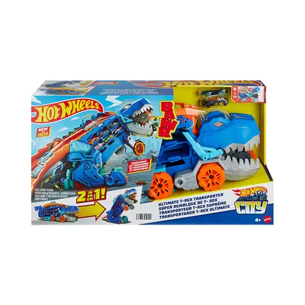 Camion Juguete Mattel Hot Wheels City Ultimate Rex Transporter Hng 50