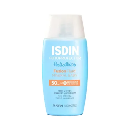 Protector Solar Isdin Fotoprotector Pediatrics Fusion Fluid Mineral Baby Spf 50 50ml