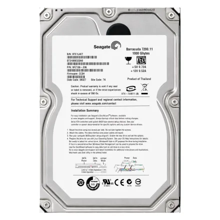 Seagate Barracuda Pull Sata 2 1TB