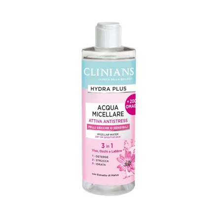 Desmaquillante Clinians Hydra Plus Acqua Micellare 400ml