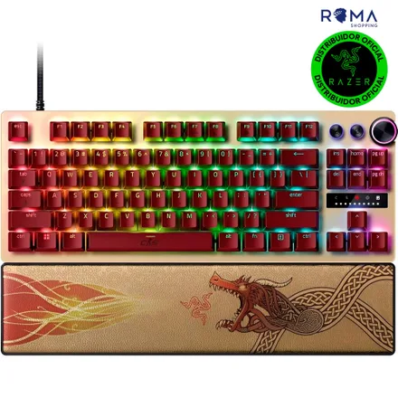 Teclado Gamer Analogico Huntsman V3 Pro Tenkeyless Counter Strike 2 Ed Frml Rgb RZ03 R3M1